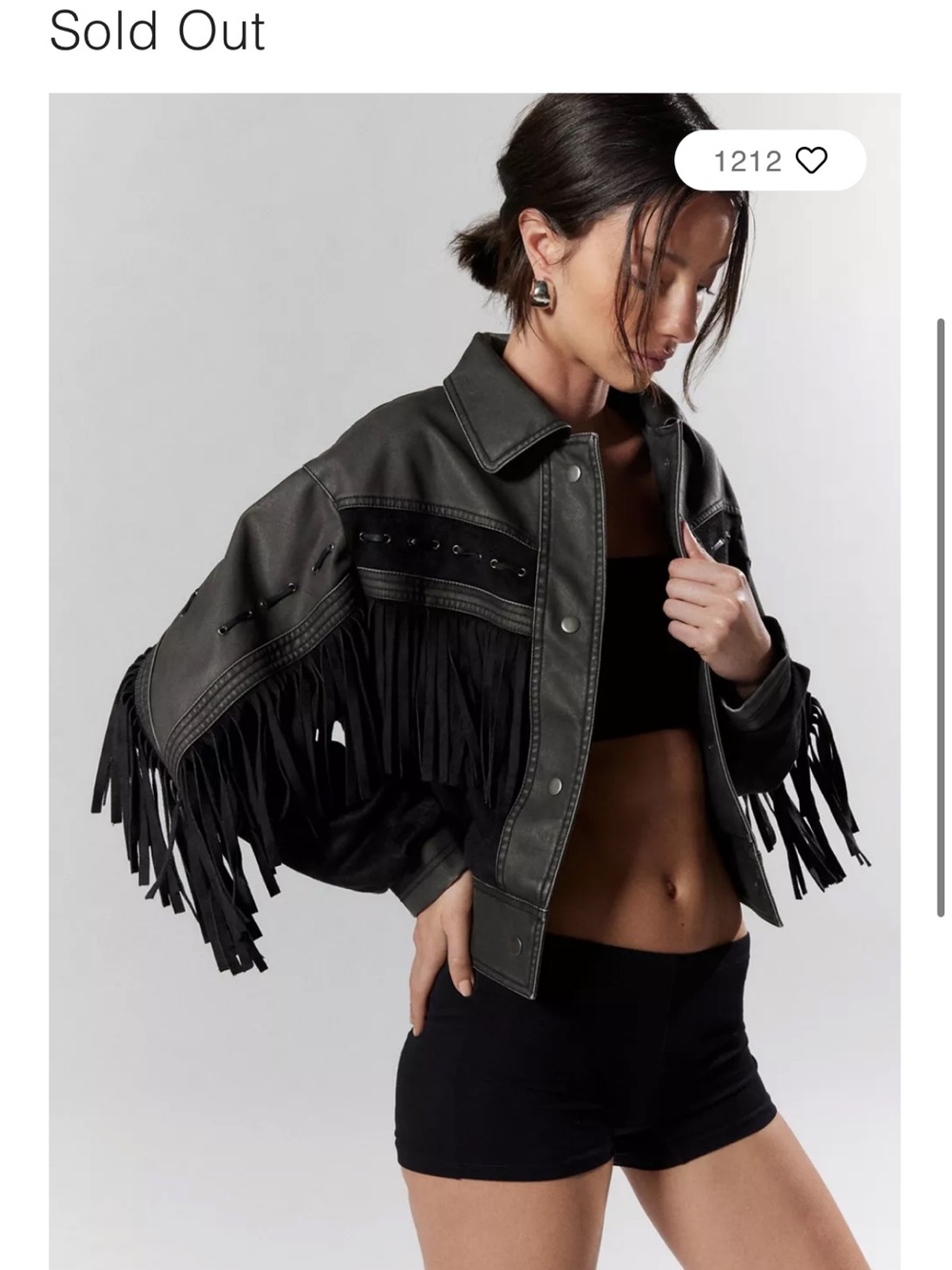 NWT urban outfitters silence + noise fringe jacket